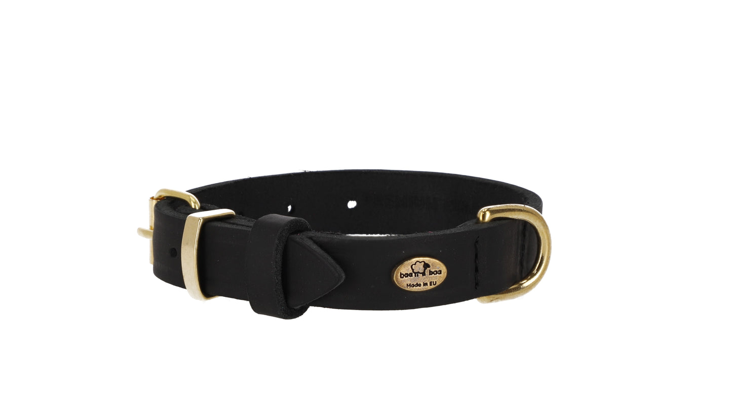 Classic Premium European Leather Dog Collar
