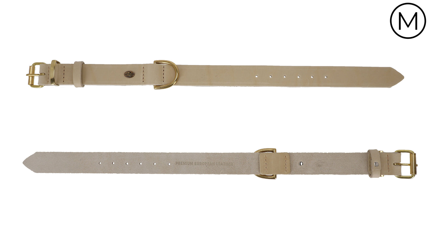 Classic Premium European Leather Dog Collar
