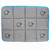 Premium Wool Dog & Cat Mat Portable Bed - Machine Washable Water ...