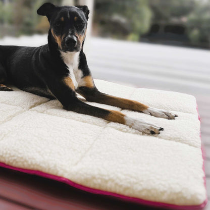 Premium Wool Dog & Cat Mat Bed - Water - Resistant, Machine Washable - BAA - BAA